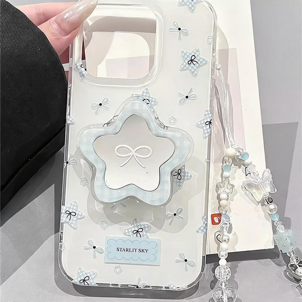 Starlit Gingham Bow Case