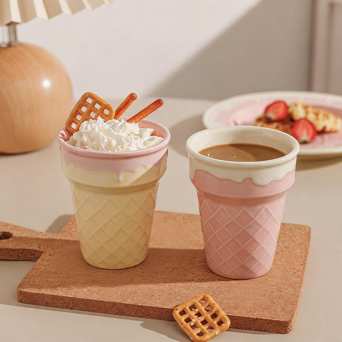 Waffle Cone Dessert Tableware