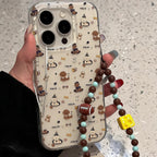 Sporty Puppy Print iPhone Case