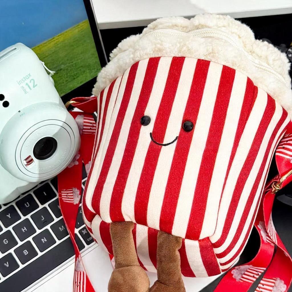 Smiling Popcorn Carton Camera Bag