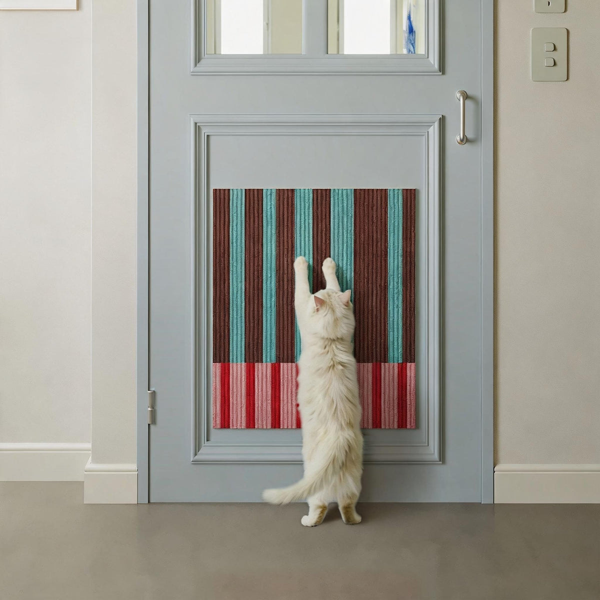 Striped Wall Cat Scratcher