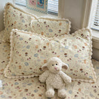 Pompom Edge Cartoon Pillowcase