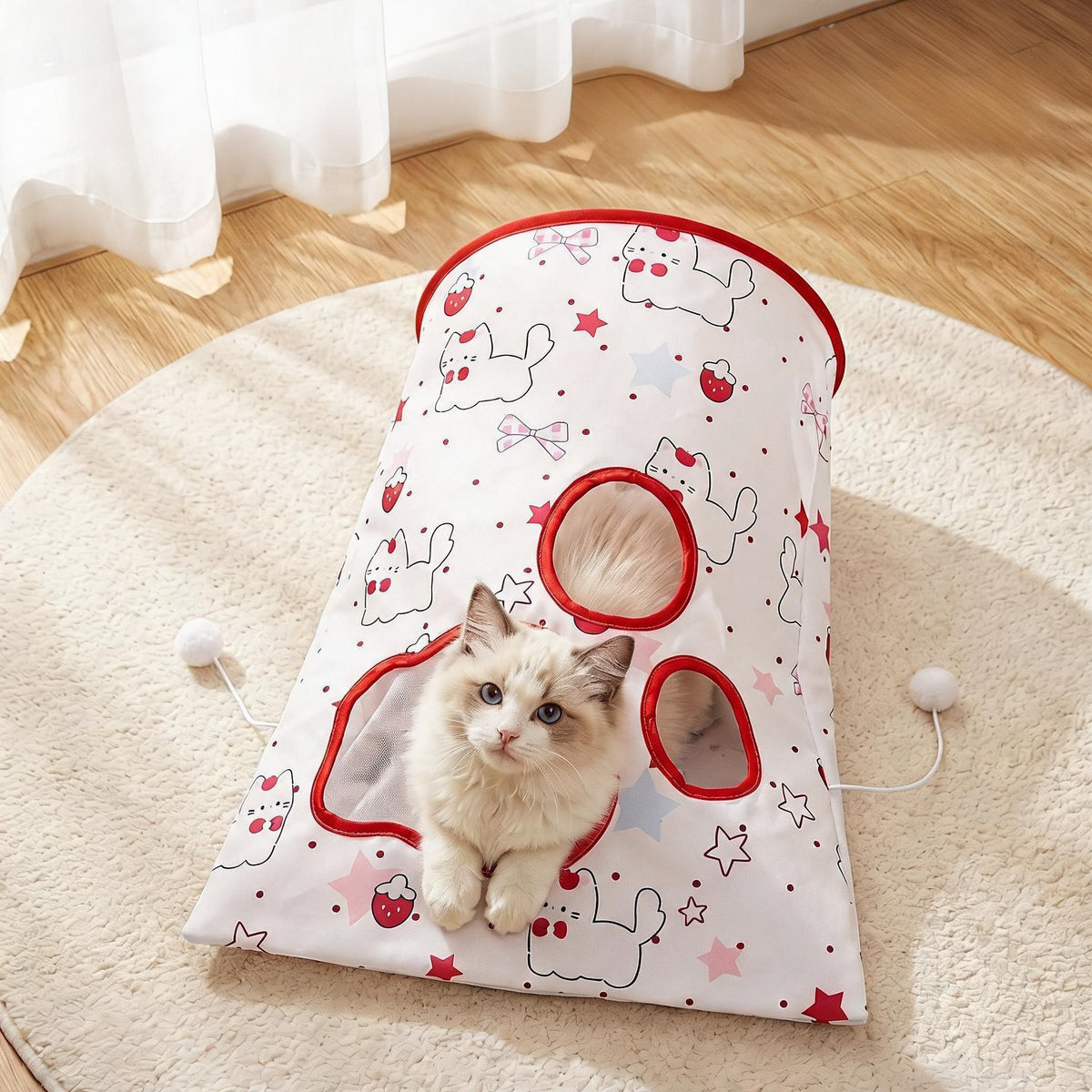 Crinkle Cat Play Tunnel