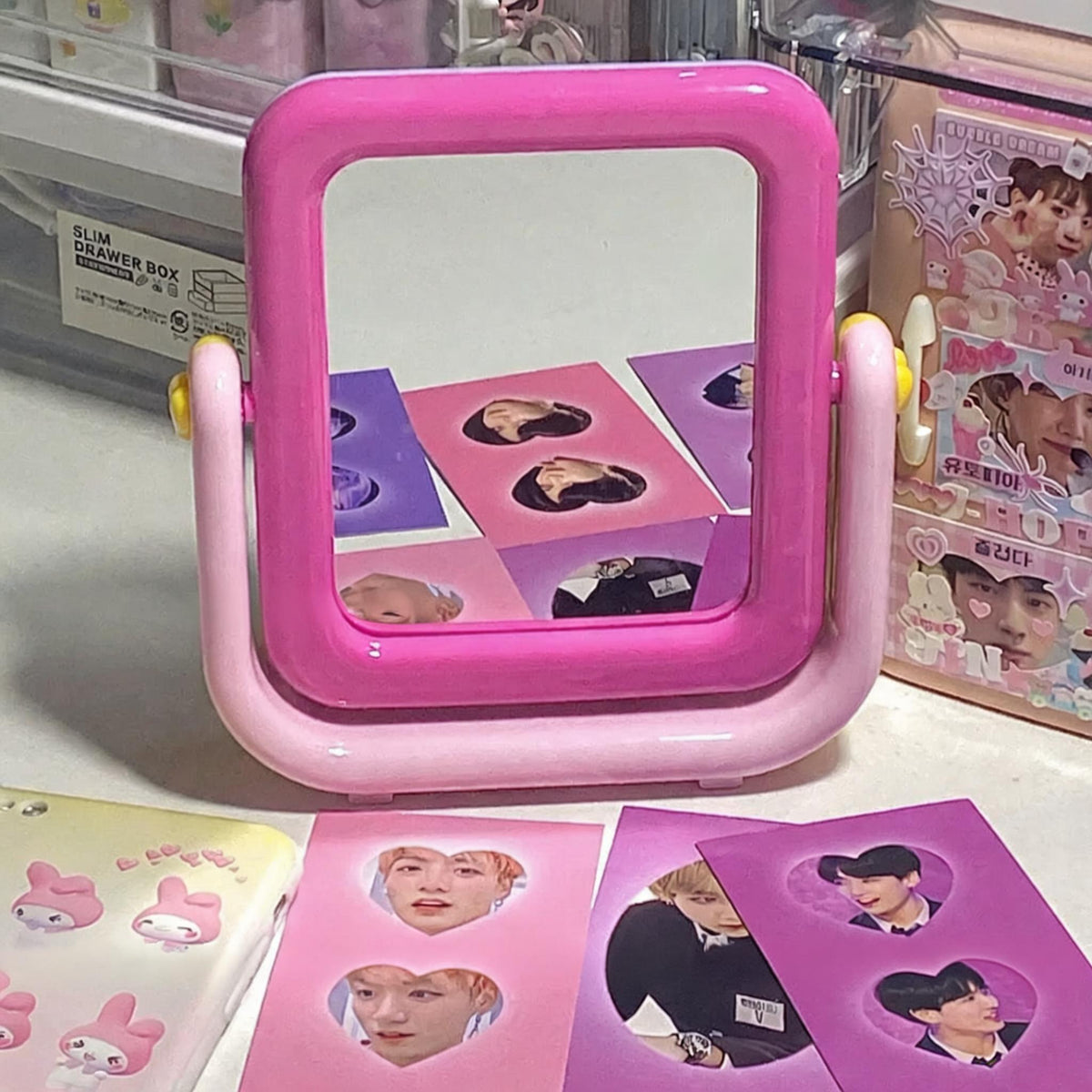 Macaron Swivel Desk Mirror