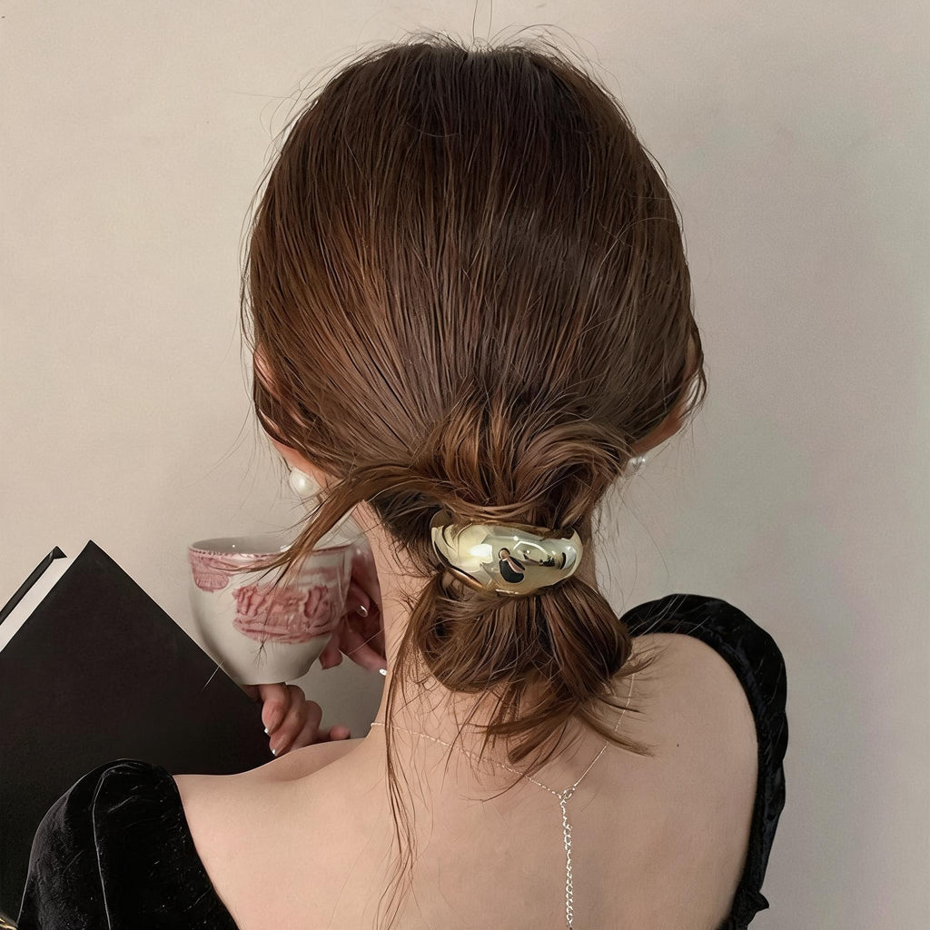 Polished Dome Ponytail Tie