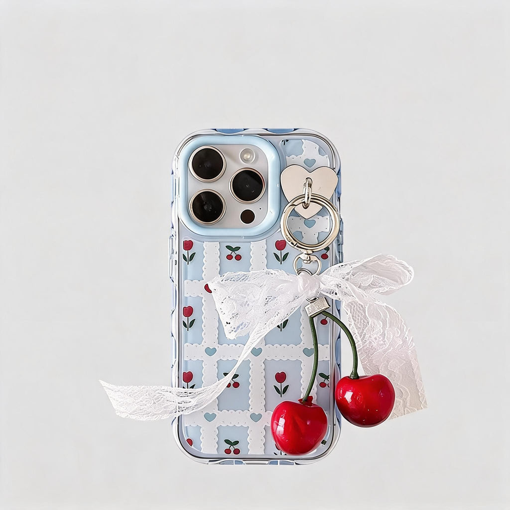 Tulip Check Cherry Charm Case