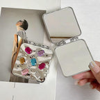Ripple Square Folding Pocket Mirror