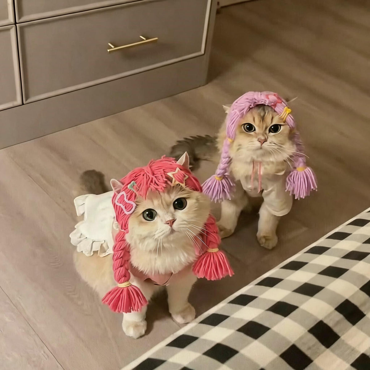 Braided Pigtail Cat Wig