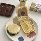 Biscuit Pocket Mirror Comb