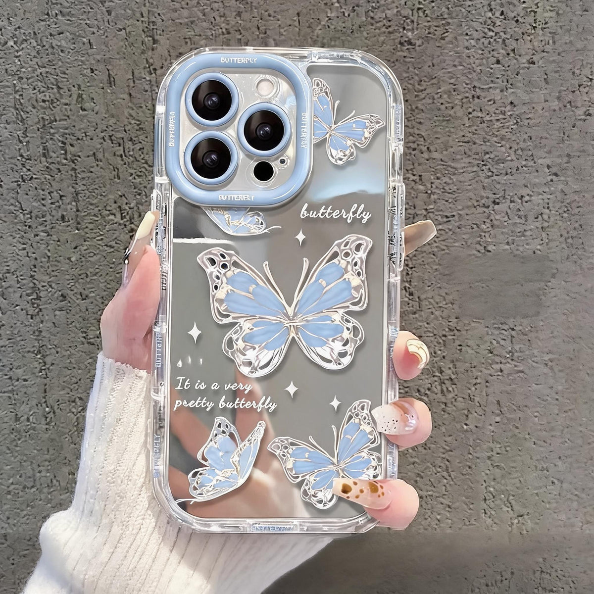 Little Bloom Mirror Phone Case – Butterfly Designs