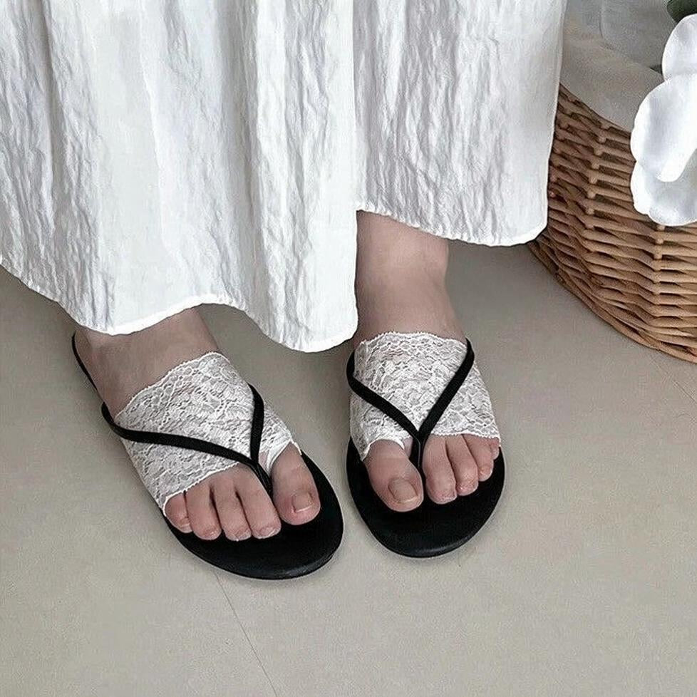 Cushioned Lace Sandal Socks