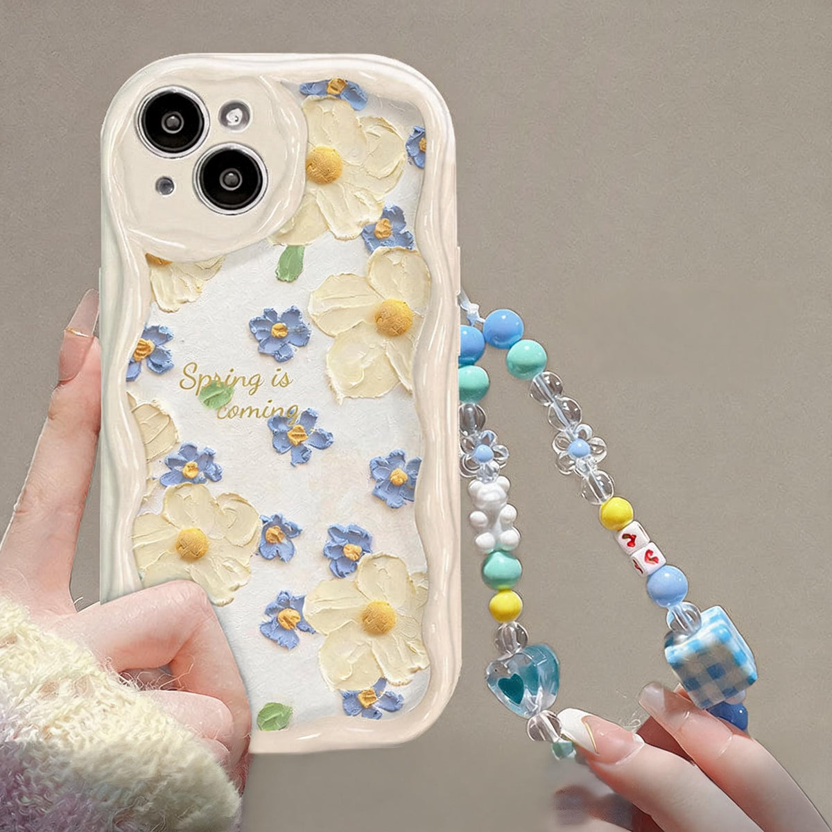 Painted Blossom Wave Phone Case – Blossom Strap Designs