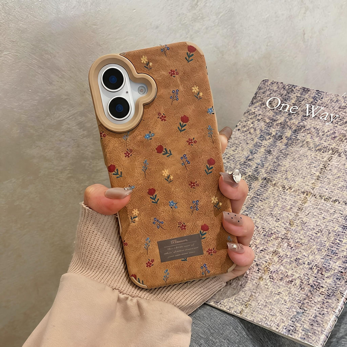 Tan Wildflower Meadow Phone Case