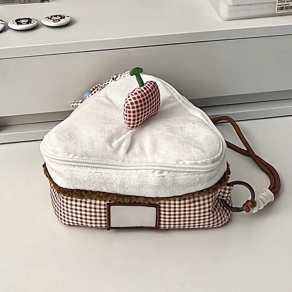 Cherry Cake Slice Camera Pouch