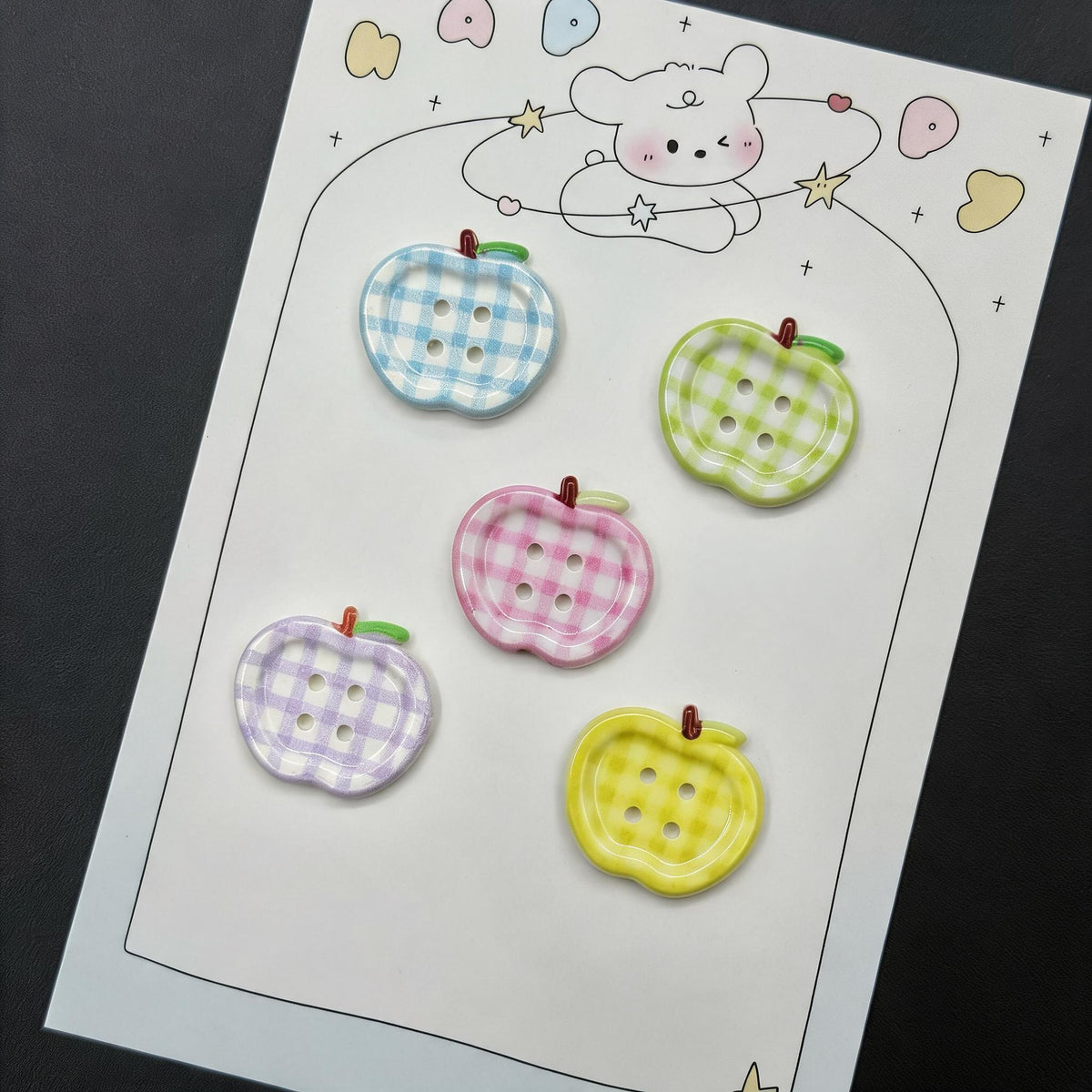 Pastel Macaron Craft Buttons