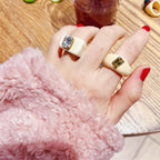 Squared Chunky Stacking Ring