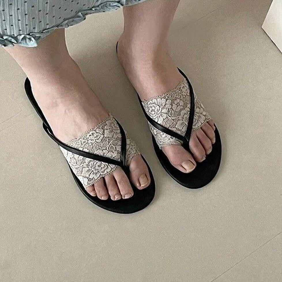 Cushioned Lace Sandal Socks