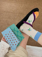 Ribbed Pastel Slouch Socks