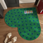 Retro Polka Heart Doormat