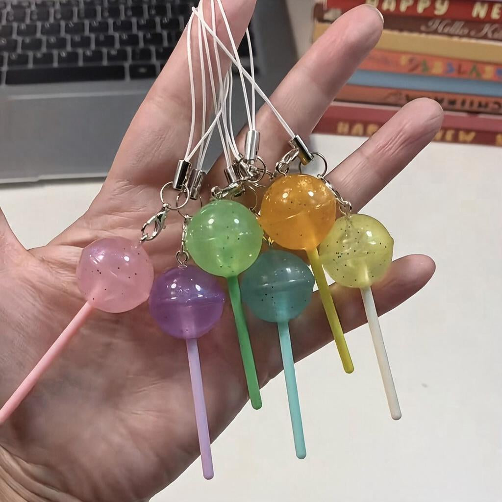 Glow Lollipop Phone Charm