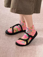 Watercolour Bloom Ankle Socks