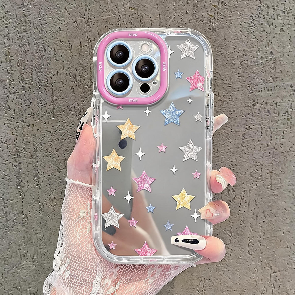 Sparkle Bumper Mirror iPhone Case