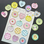 Pastel Macaron Craft Buttons