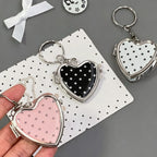 Starry Heart Mirror Keyring