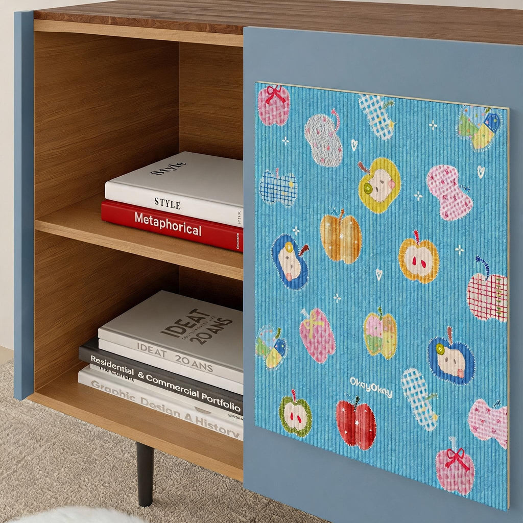 Apple Print Cat Scratch Pad