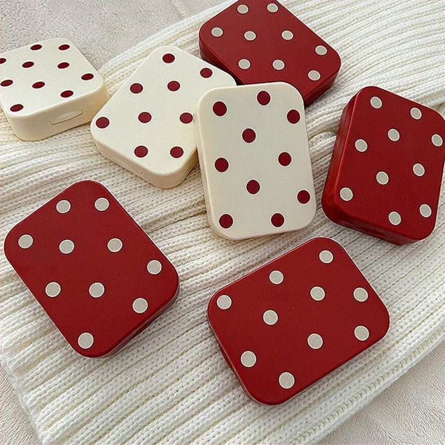 Polka Dot Contact Lens Case