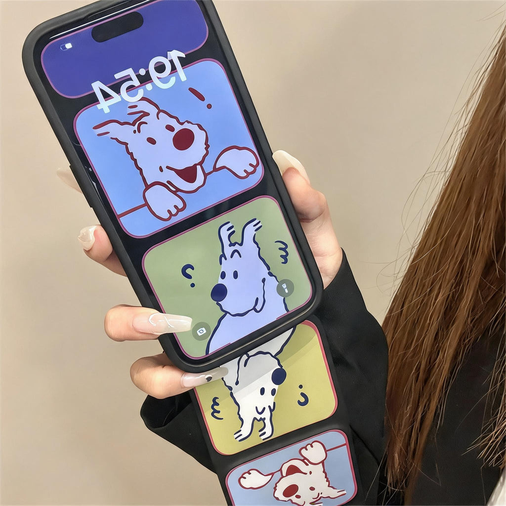 Puzzled Puppy Flip Stand Case