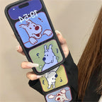 Puzzled Puppy Flip Stand Case