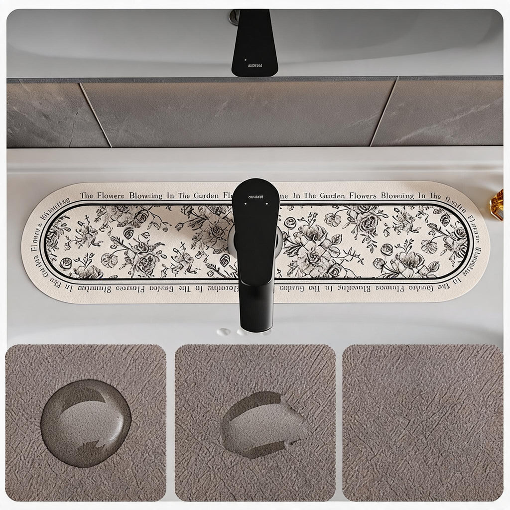 Toile Faucet Splash Mat