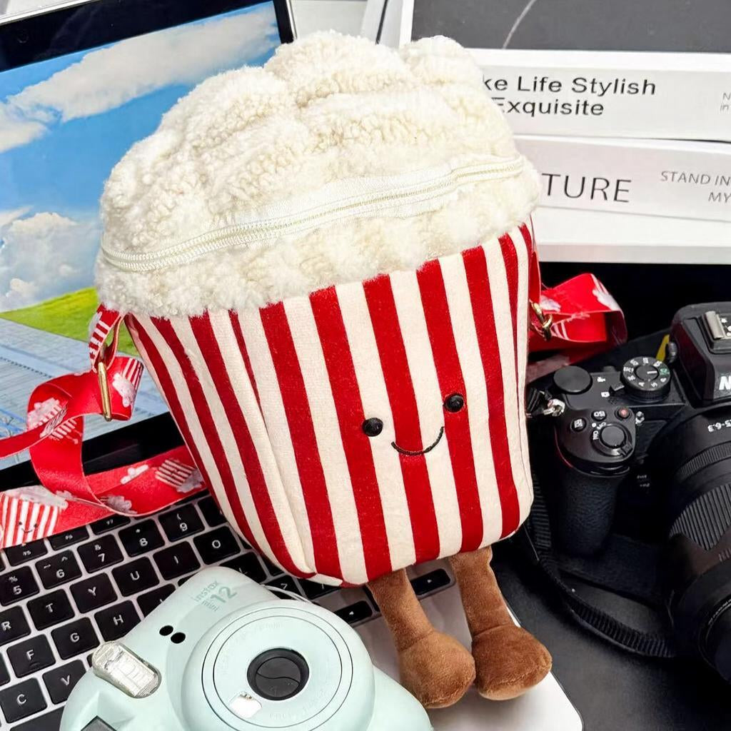 Smiling Popcorn Carton Camera Bag