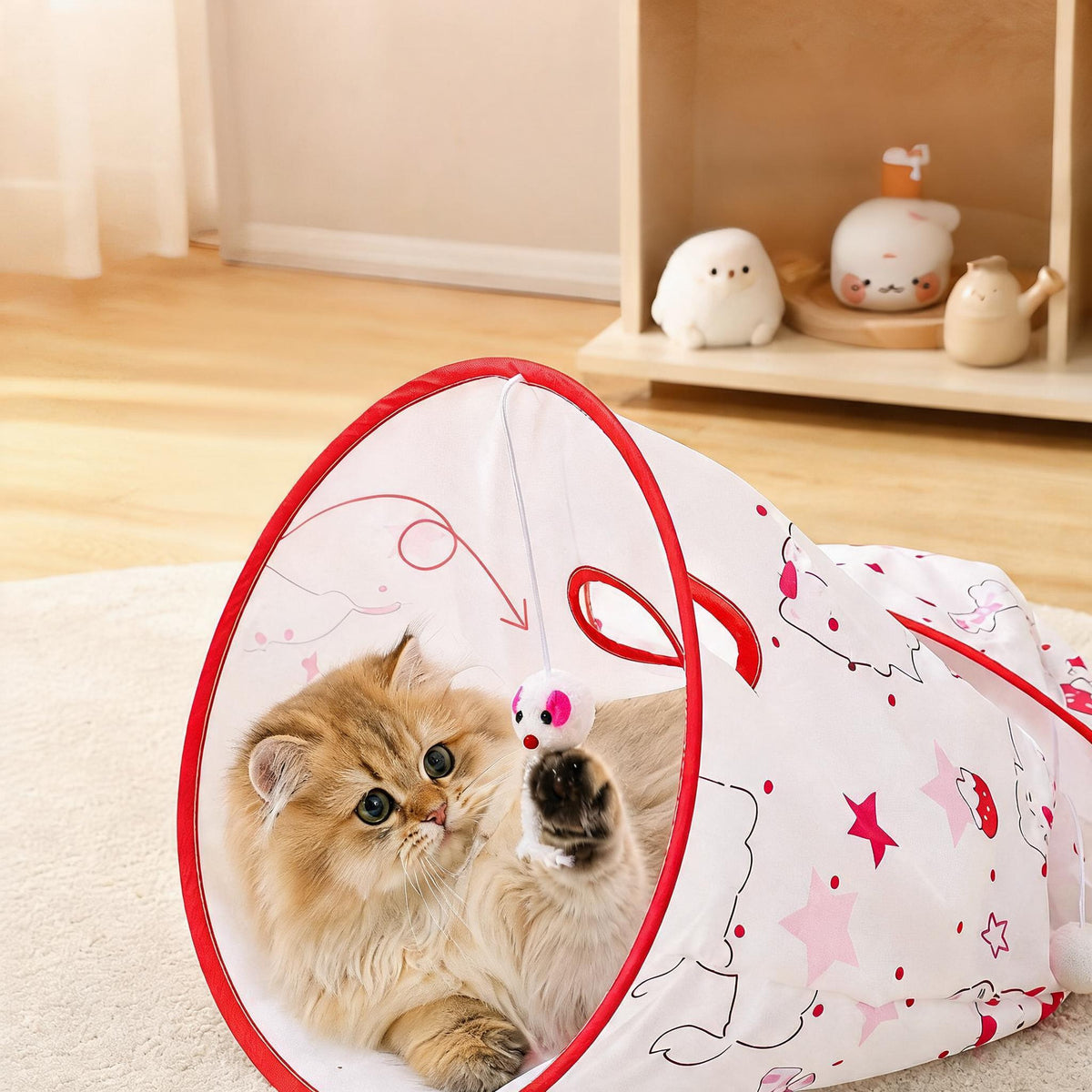 Crinkle Cat Play Tunnel