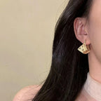 Polka Dot Purse Hoop Earrings