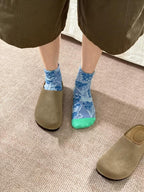 Watercolour Bloom Ankle Socks