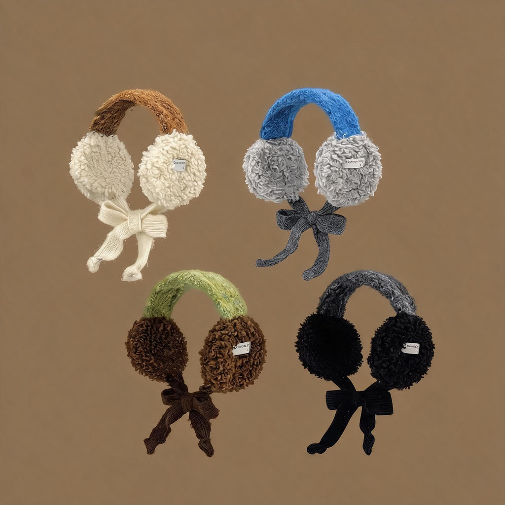 Two-Tone Fluffy Winter Earmuffs