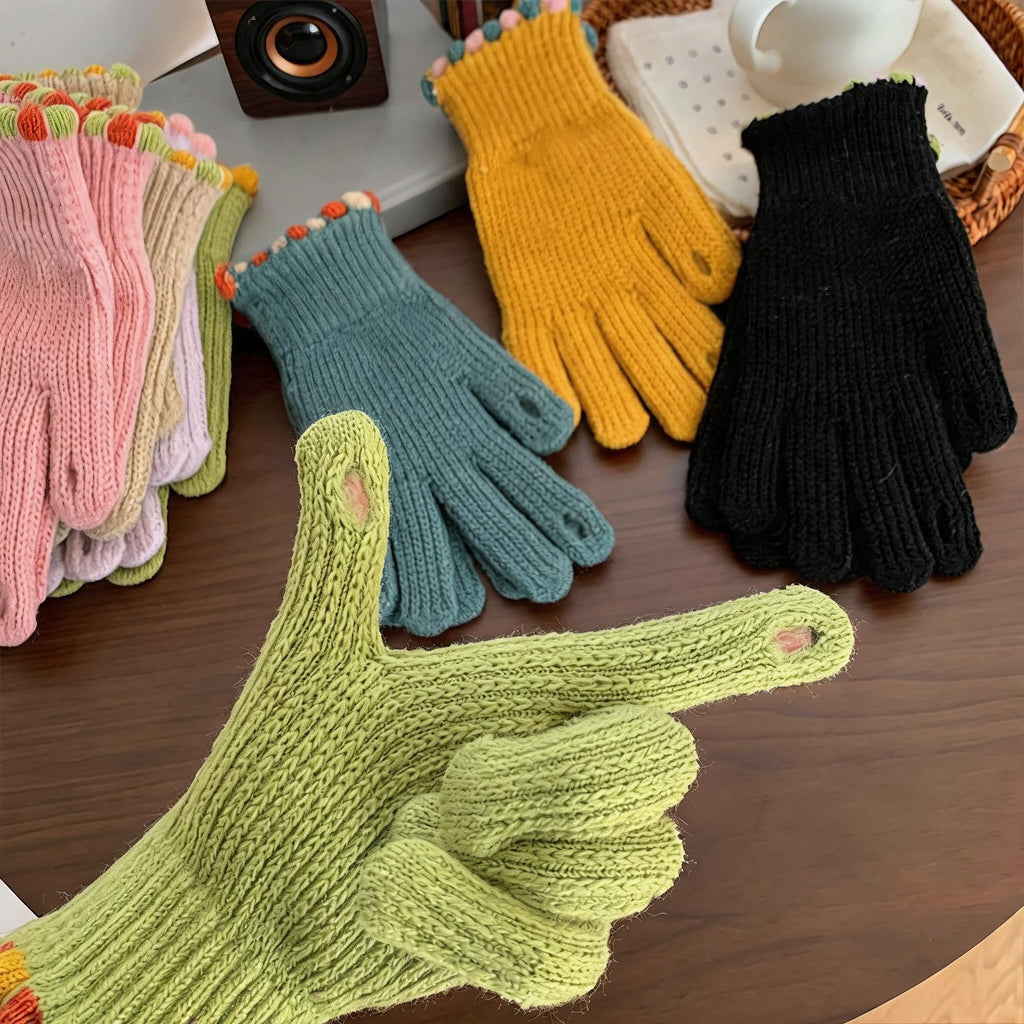 Candy Bobble Touchscreen Gloves