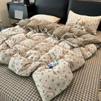 Scalloped Lace Quilted Cotton Coverlet
