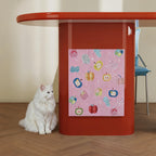 Apple Print Cat Scratch Pad