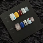 Mismatched Dot Grid Press-On Nails