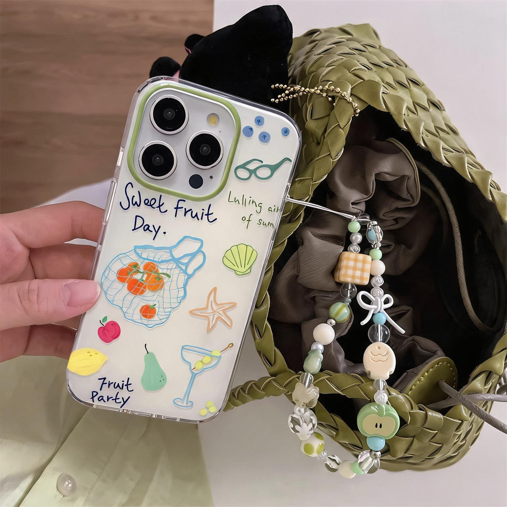 Sweet Fruit Sketch iPhone Case