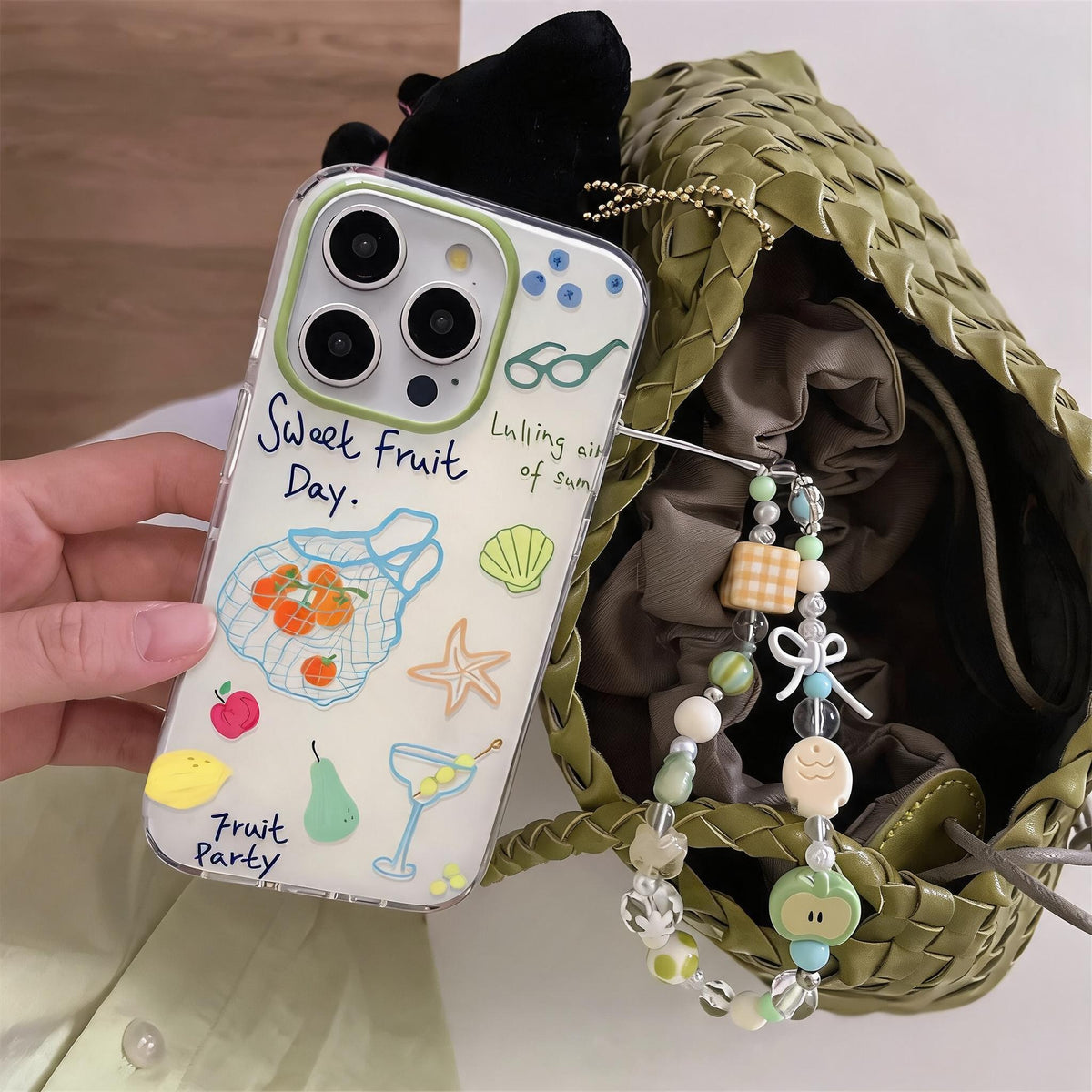 Sweet Fruit Sketch iPhone Case