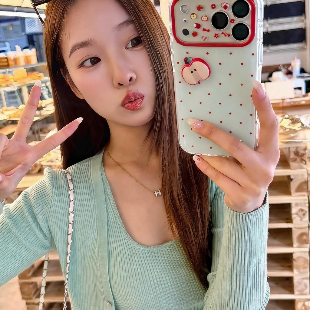 Mint Apple Dot Phone Case – iPhone, Huawei & Xiaomi