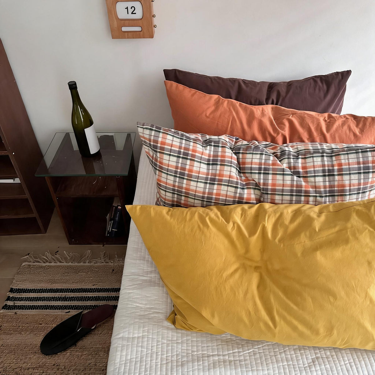 Envelope Back Cotton Pillowcase