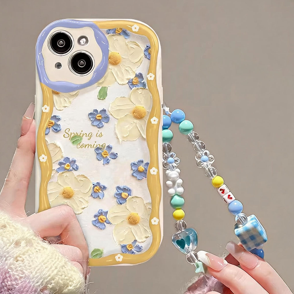 Painted Blossom Wave Phone Case – Blossom Strap Designs