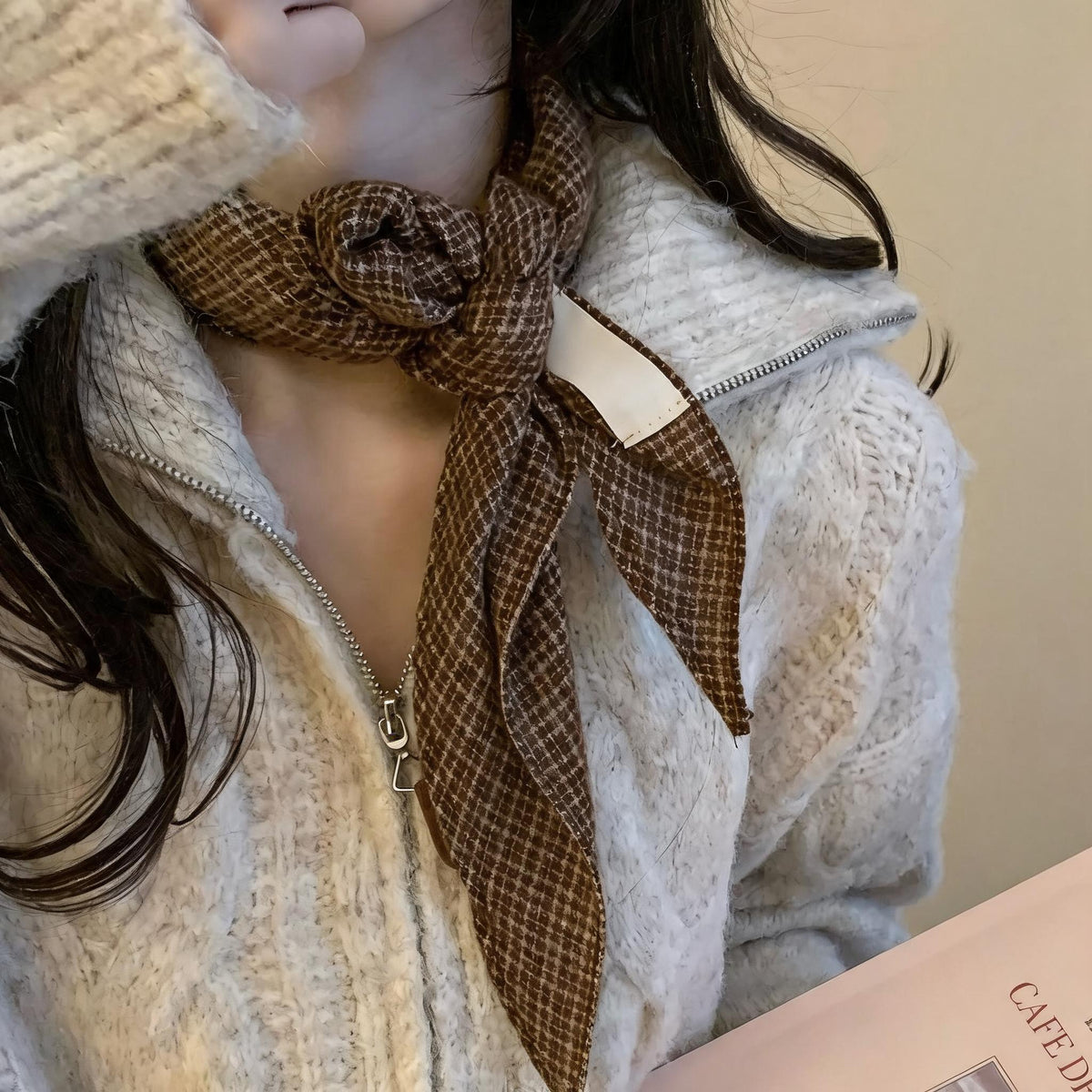 Pieced Diamond Neck Scarf