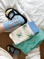 Ribbed Pastel Slouch Socks