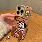 Snack Time Dog Phone Case – Dog Gingham Designs (Part 1)
